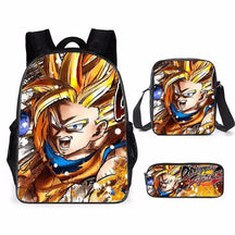 Kit 3 Peças Escolar Dragon Ball Z - Mochila + Bolsa + Estojo