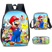 Kit 3 Peças Super Mario - Mochila + Bolsa + Estojo