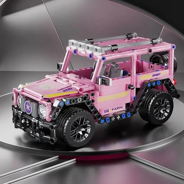 Carro de Corrida Jeep com tração - Blocos de montar - 485 Peças