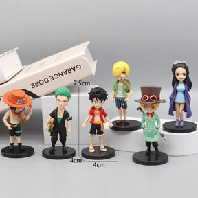 Kit 6 Bonecos One Piece