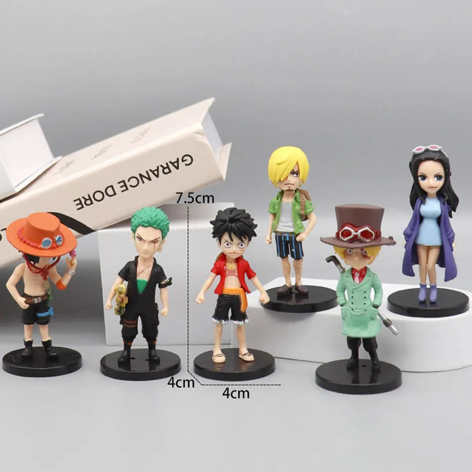 Kit 6 Bonecos One Piece