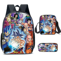 Kit 3 Peças Escolar Dragon Ball Z - Mochila + Bolsa + Estojo