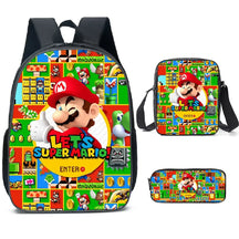 Kit 3 Peças Super Mario - Mochila + Bolsa + Estojo