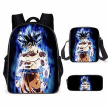 Kit 3 Peças Escolar Dragon Ball Z - Mochila + Bolsa + Estojo